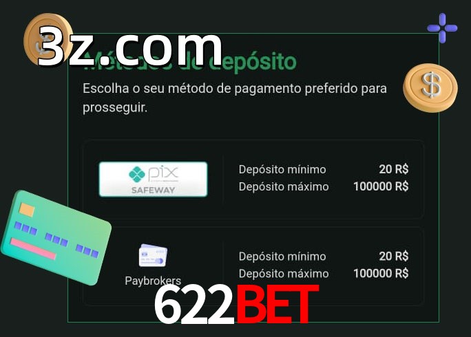 O cassino 622BETbet oferece uma grande variedade de métodos de pagamento